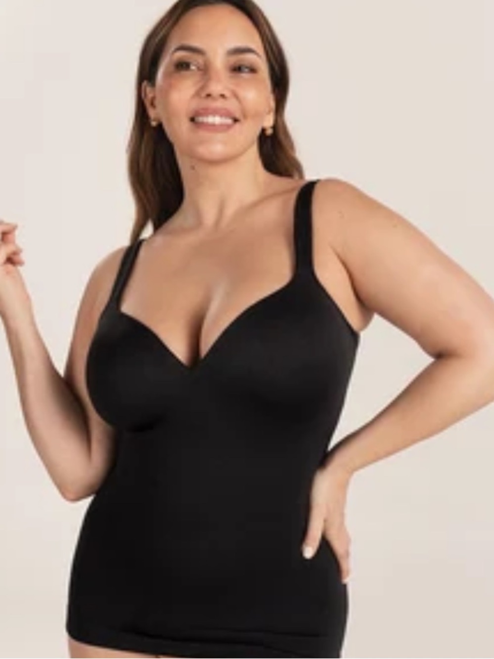 NWT Shapermint Sweetheart Built In Bra Shaper Cami Black Size 3X